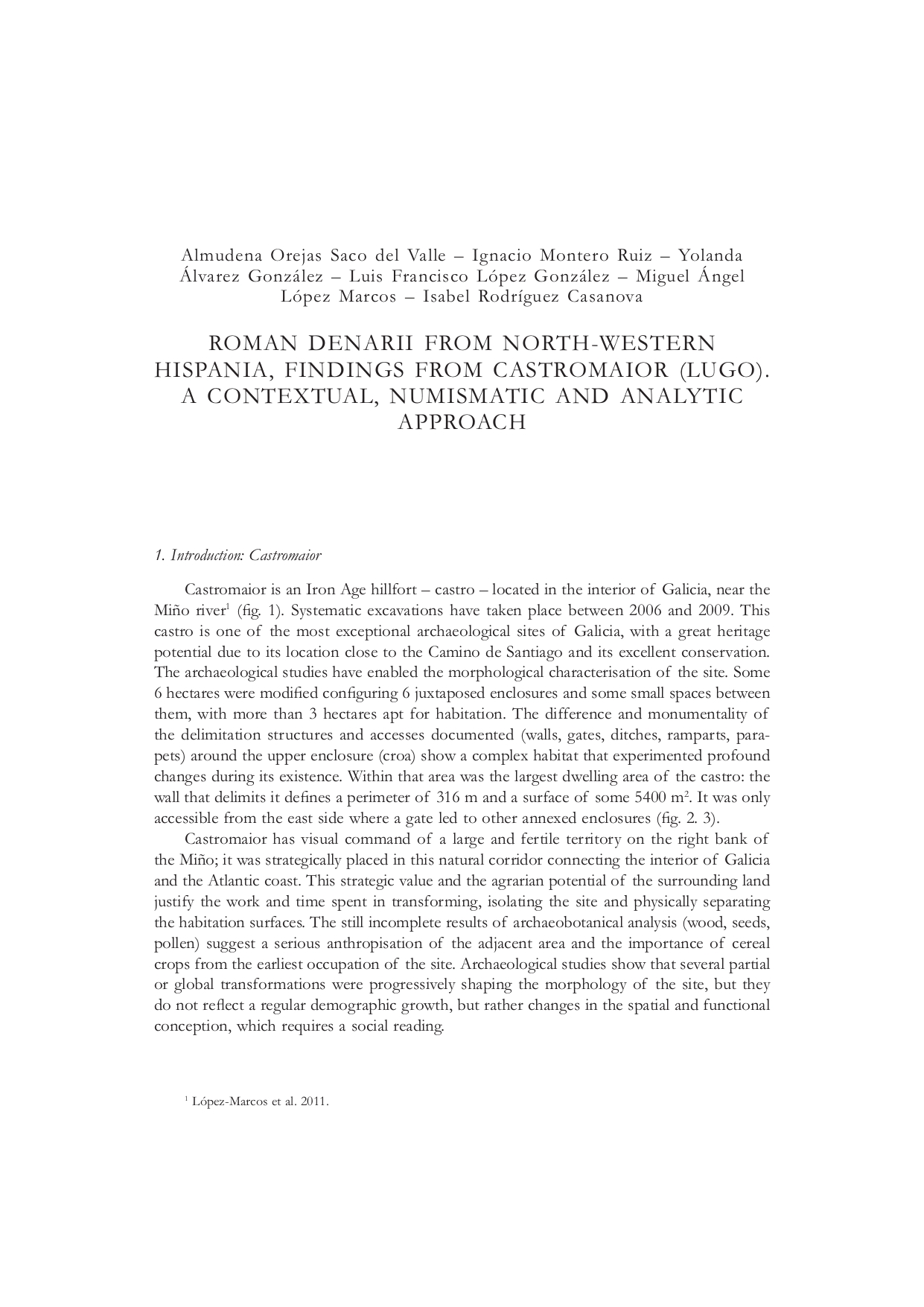 roman denarii castro maior