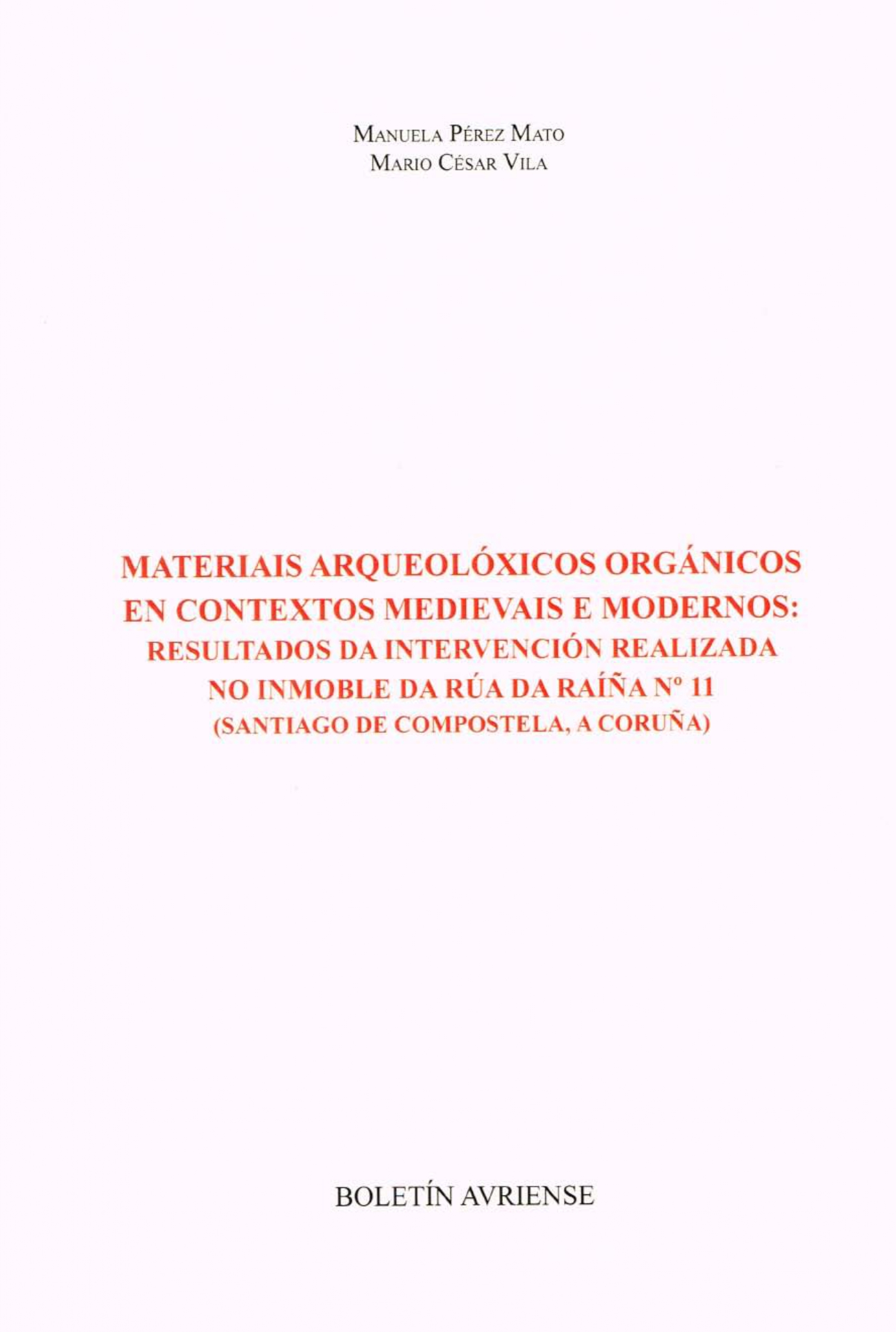 materiais arqueolóxicos orgánicos