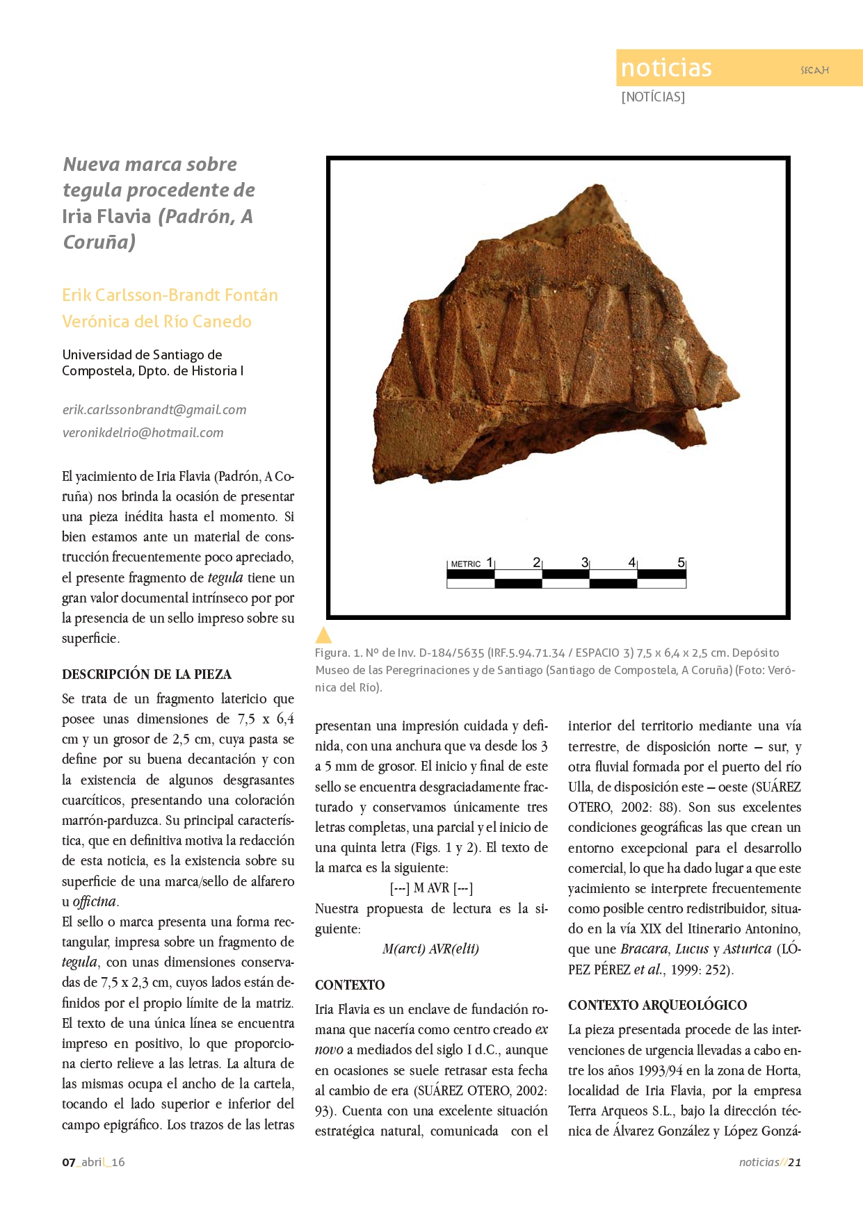 nueva marca sobre tégula