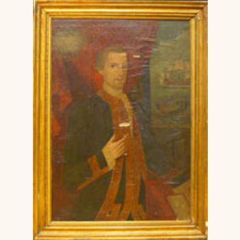 Estado previo do retrato de D. José Vasco Vargas Balderrama, 1778