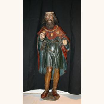 Estado previo de una escultura de Santiago Peregrino, s. XVI-XVII