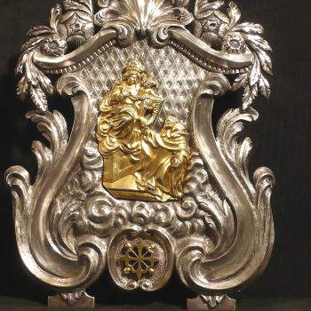 Portapaces de prata. Obradoiro compostelán. J. Seijo. 1767- 1800 