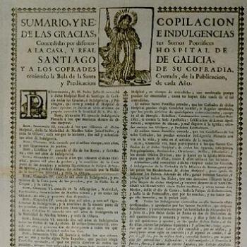 Sumario de Gracias. Obradoiro compostelán. Gravado. 1755. Santiago de Compostela