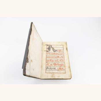 ‘Regla y Constituciones de las Religiosas de la Orden de Santiago’. Libro relixioso. Manuscrito. [Anónimo]. 1615 
