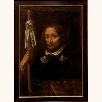 ‘Santiago peregrino’. Óleo sobre lenzo. Bernardo Lorente Germán. Andalucía. Primeira metade do s. XVIII 